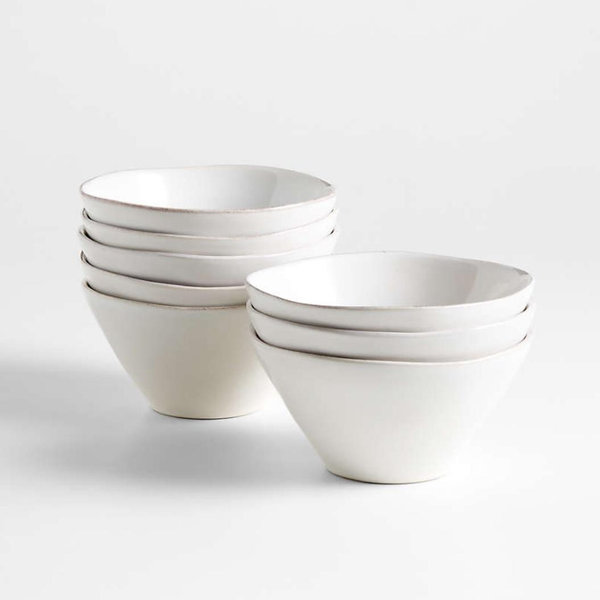Marin White Stoneware Cereal Bowl