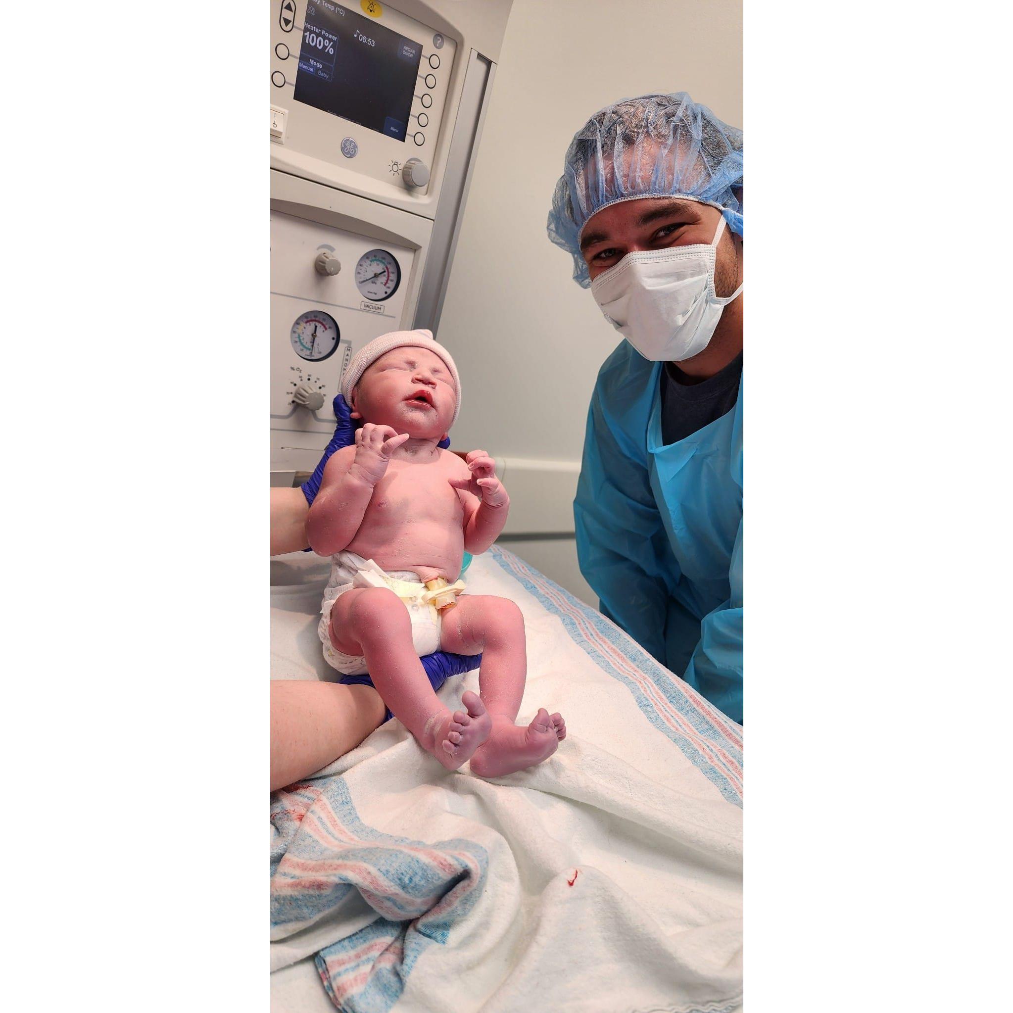 Our second baby enters the world