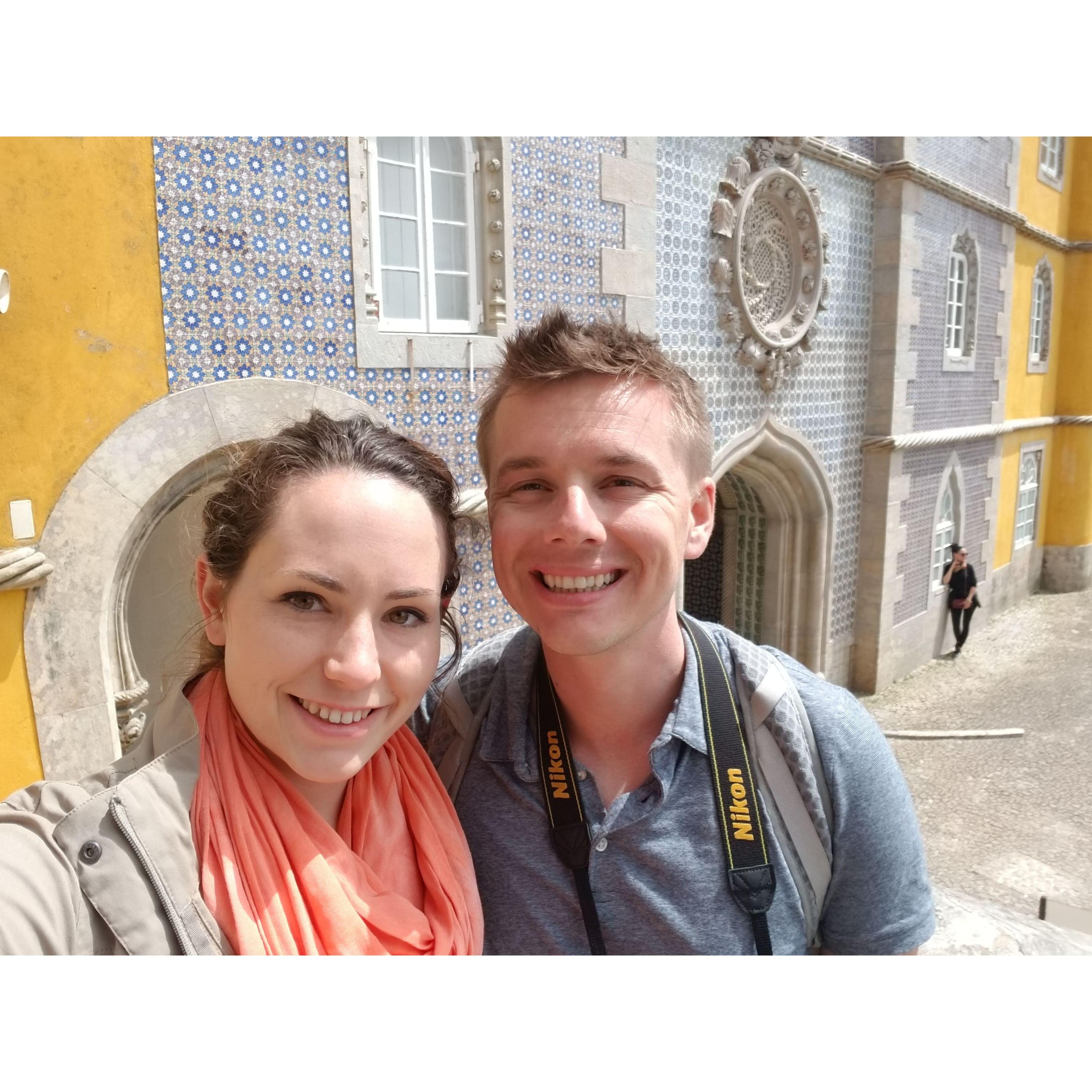 At the Palacio Nacional da Pena in Sintra, Portugal