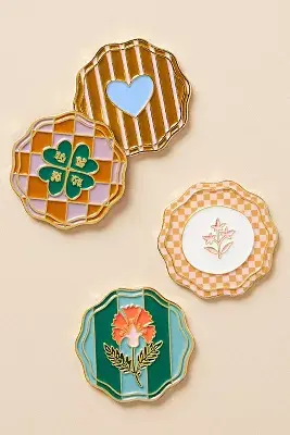 Anthropologie Golf Ball Markers, Set of 4