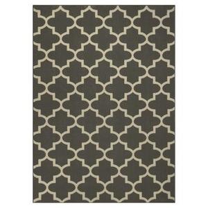 7'x10' Quatrefoil Design Area Rug Gray - Threshold™