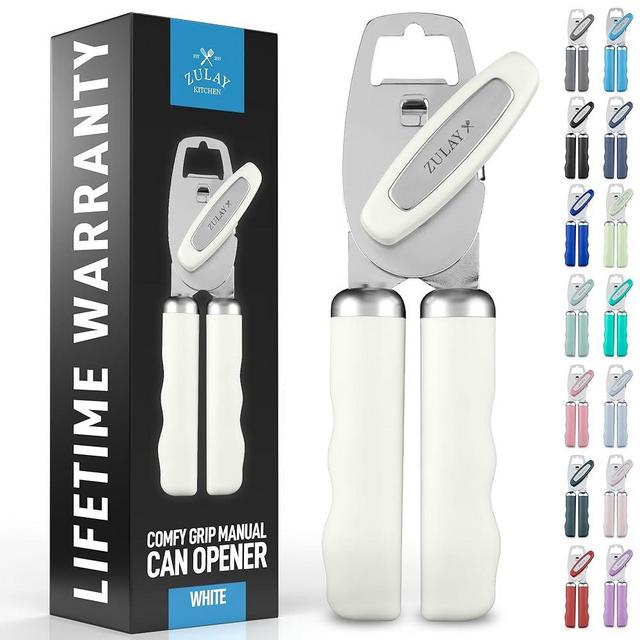 Zulay Kitchen Manual Can Opener with Bottle Opener with Turn Knob
