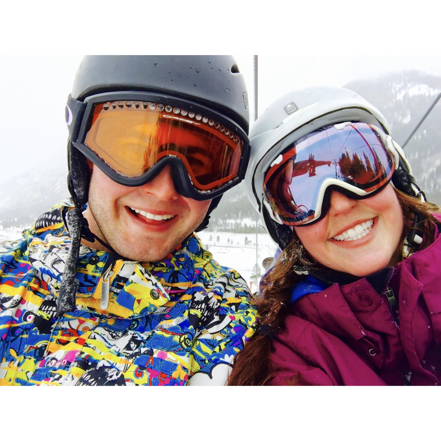 skiing together at Copper Mountain.