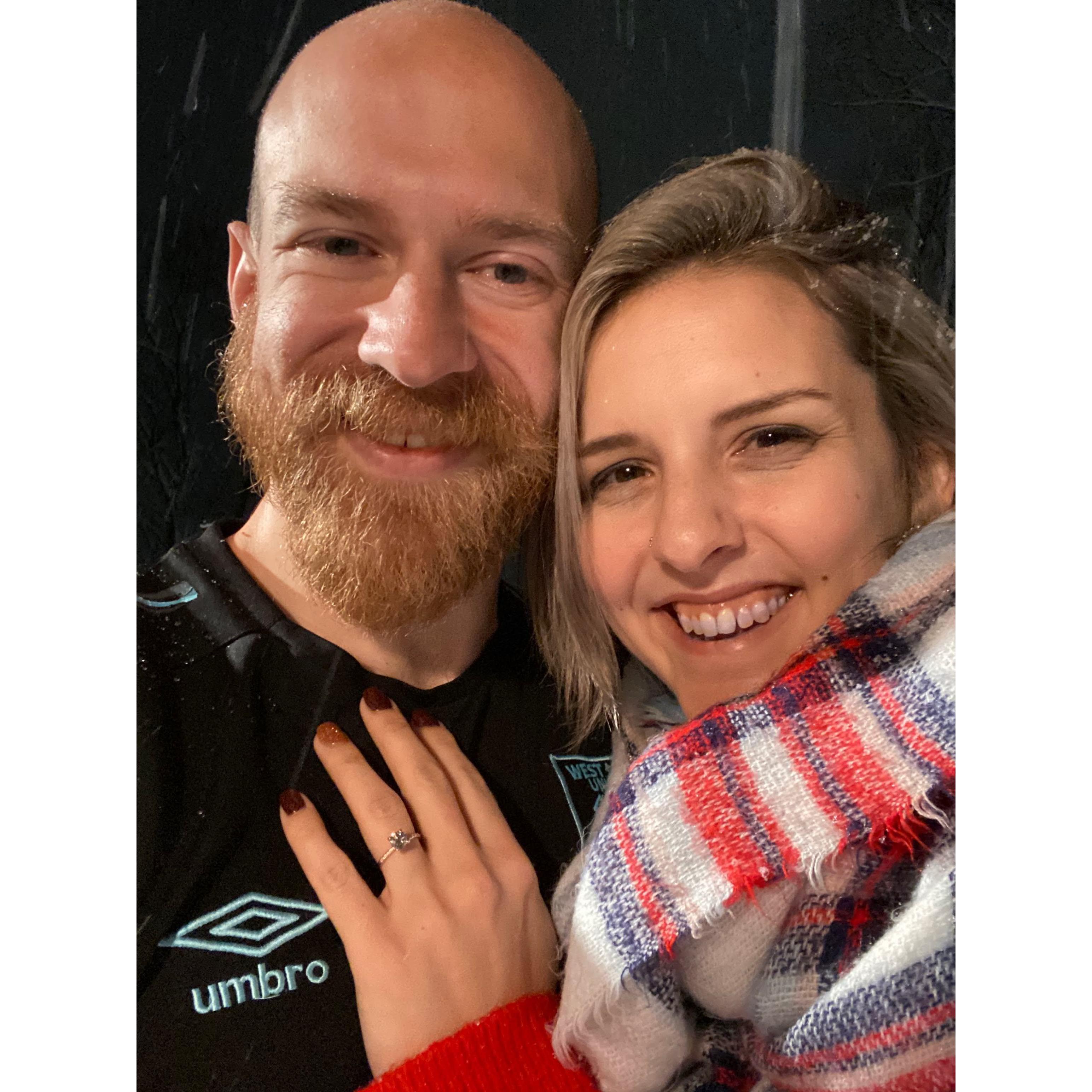 The night we got engaged 2020