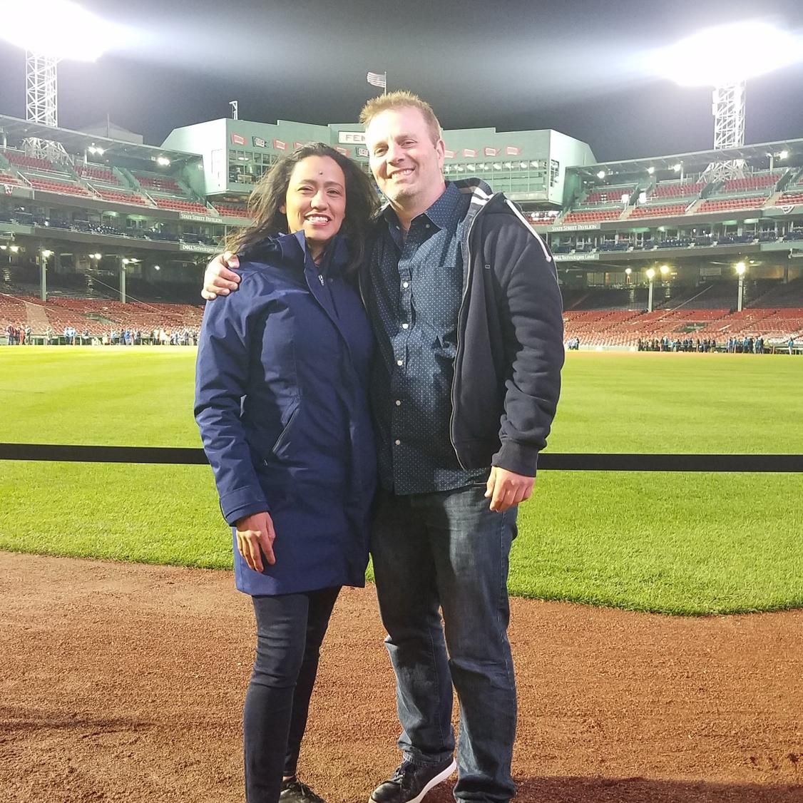 The closest Chris ever got to playing for the Red Sox