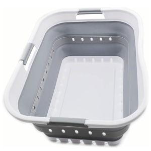 SAMMART Collapsible Plastic Laundry Basket