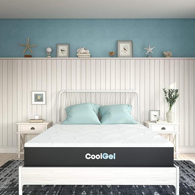 Classic Brands Cool Gel 2.0 Chill Memory Foam 10-Inch Mattress / CertiPUR-US Certified / Bed-in-a-Box, King