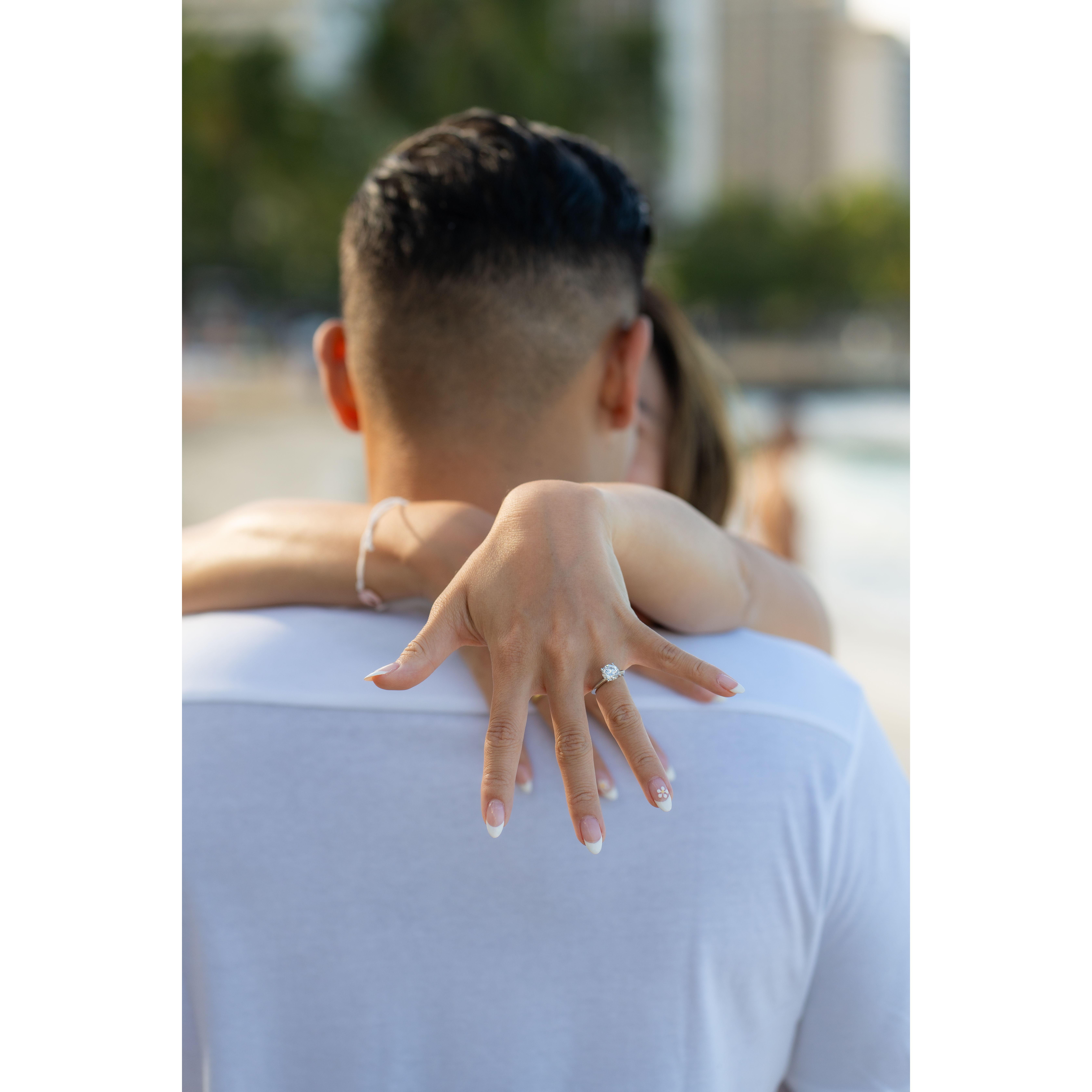 Matthew proposed at the Moana Surfrider in Waikiki.