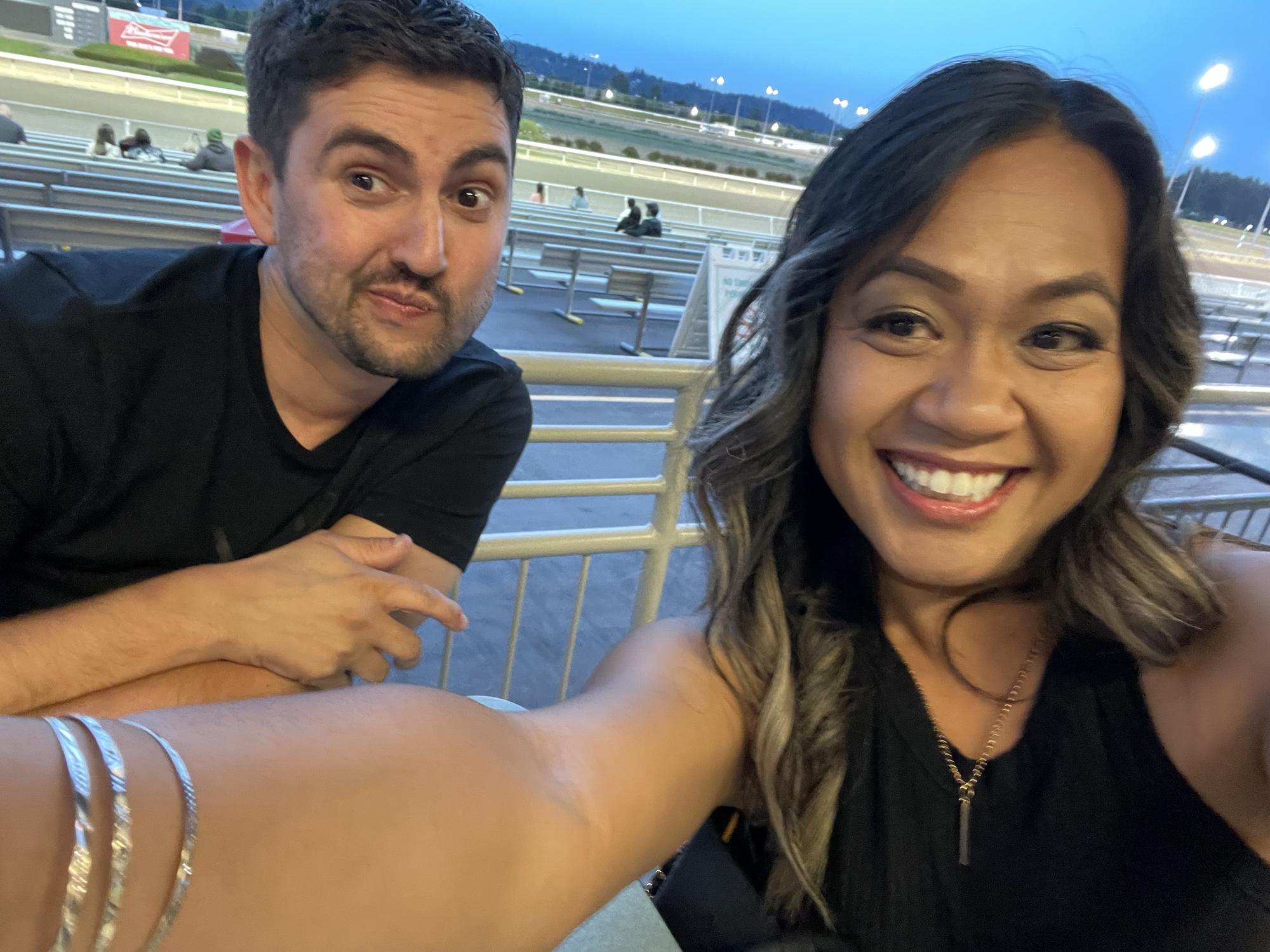 Horse races at Emerald Downs, Auburn, WA