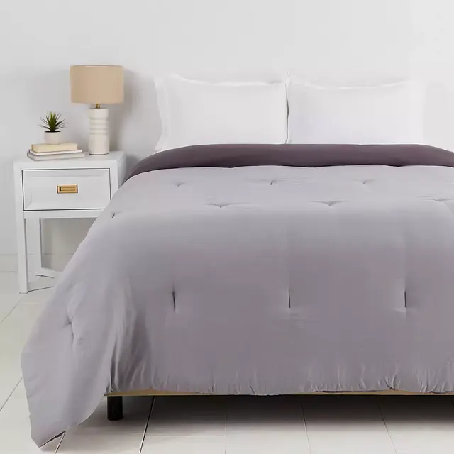 Simply Essential™ Solid Full/Queen Comforter in Sandshell