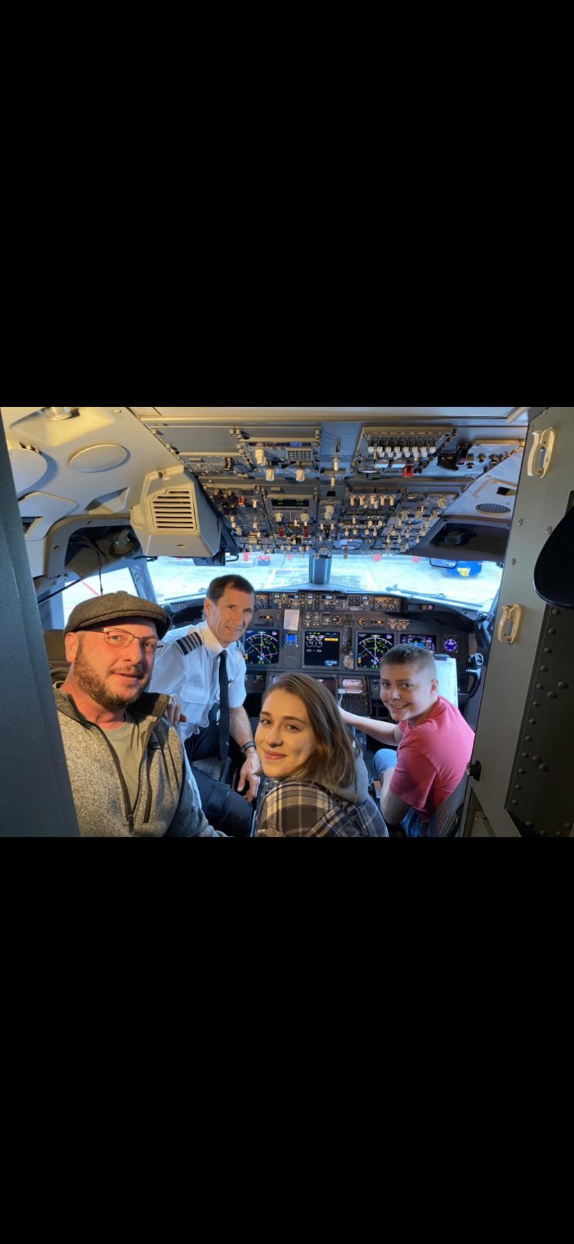On our way to Jamaica. Payton flew the plane