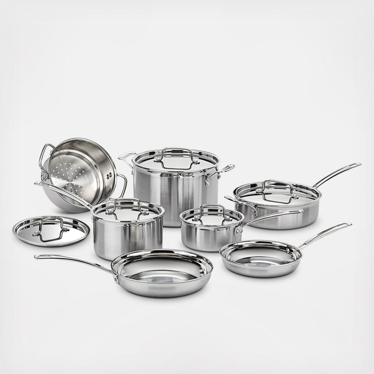 Cuisinart, Multi Clad Pro 12-Piece Triple Ply Cookware Set | Zola