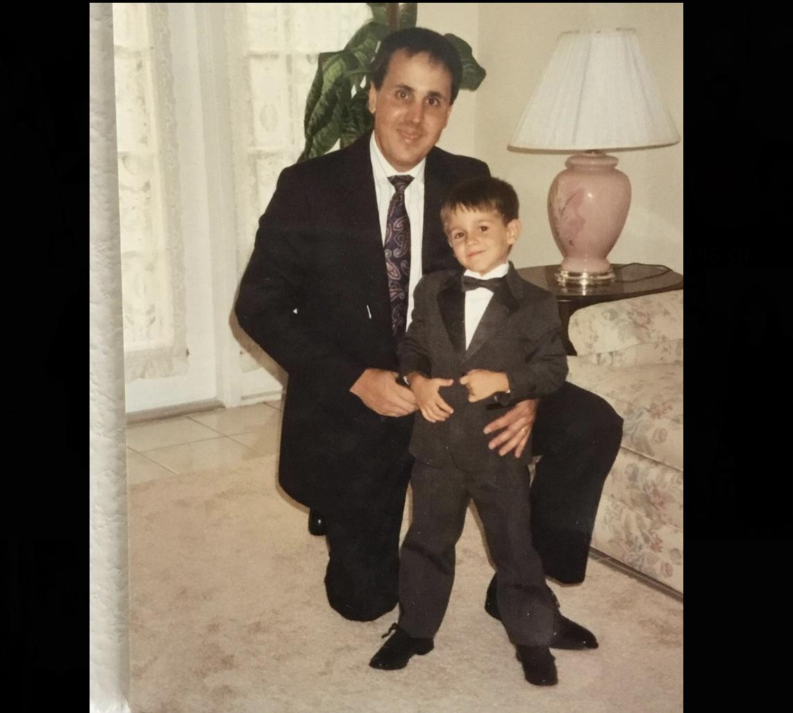 Michael with his dad