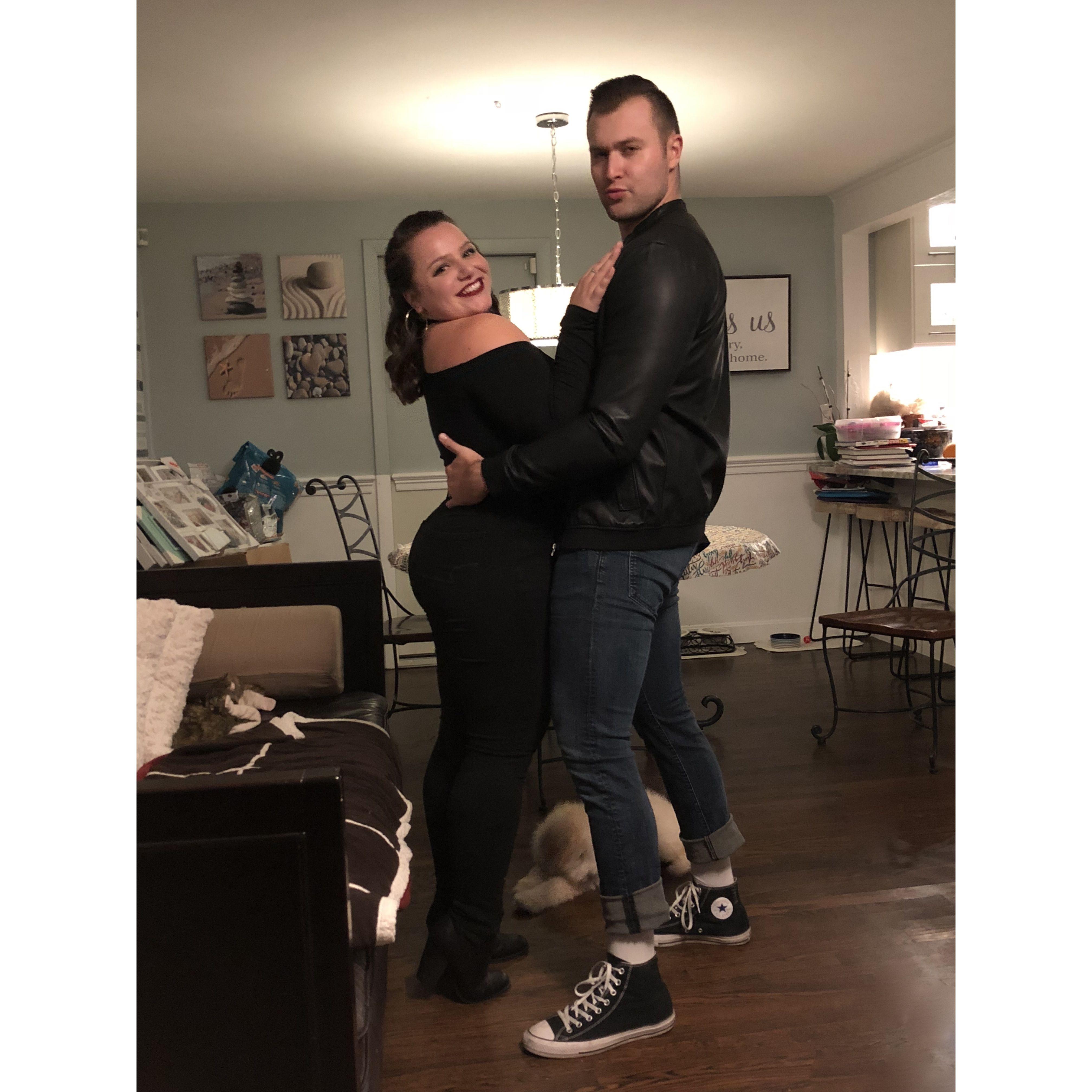 Halloween as Sandy and Danny ~ October 2018