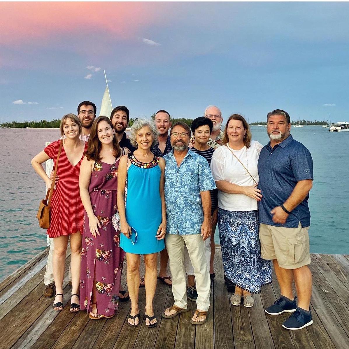 Celebrating Aunt Betsy's birthday in Key West!