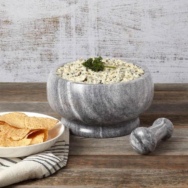 Casa Maria Natural Stone Mortar and Pestle - 8.5 inch