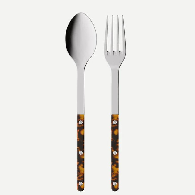 Sabre Bistrot Tortoise, Faux Tortoise (Shiny) - Serving set