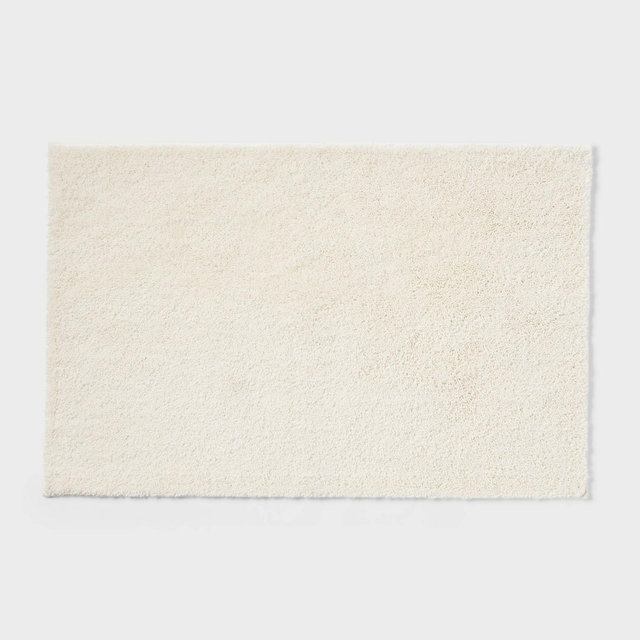 24"x38" Performance Plus Plush Non Skid Bath Rug Cream - Threshold™