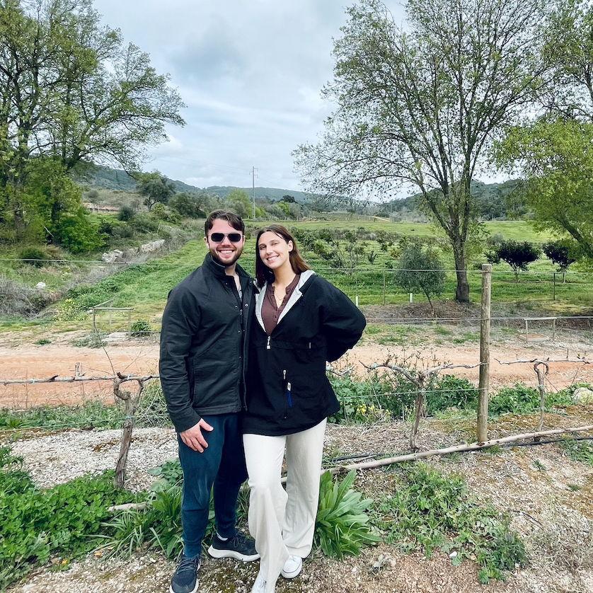 Wine tasting at a vineyard in Portugal