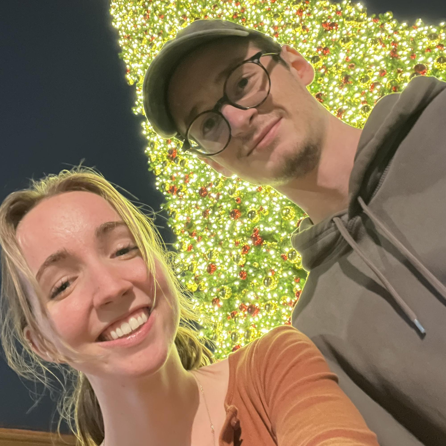 Celebrated our first year of dating in Atlanta at the Mall of Georgia