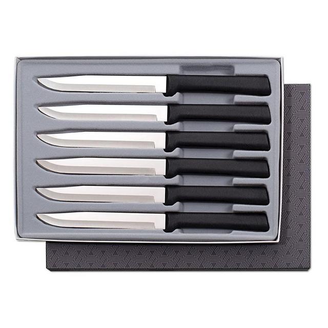 Rada Cutlery Utility Steak Knives Gift Set – Stainless Steel Knife Made in the USA, Set of 6
