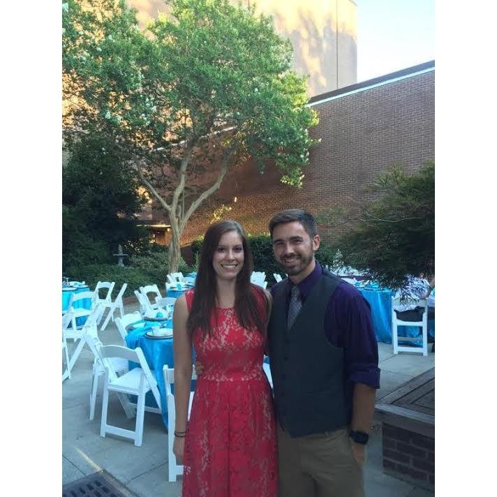 Will and I at our first wedding together, the first week of "officially" dating. 
Aug 2015