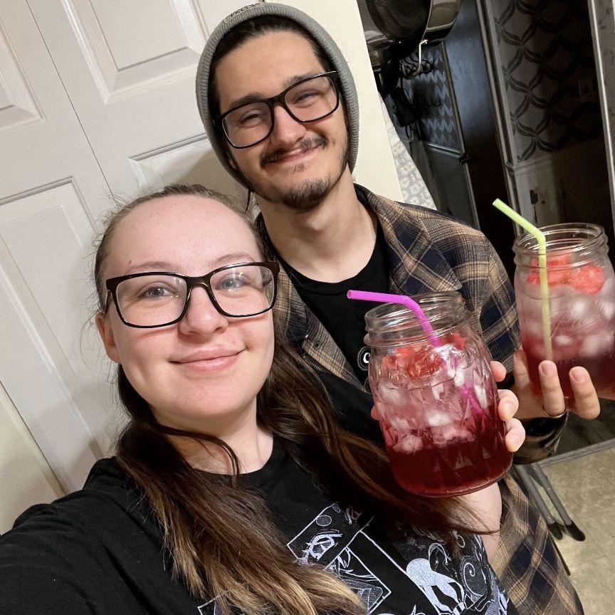 Having some mocktails while pregnant with Arthur