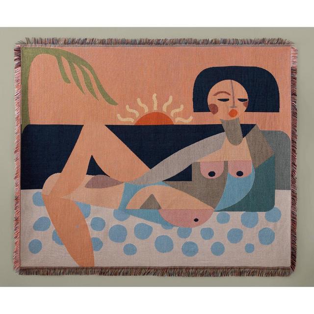 50"x60" Nude Beach Throw Blanket - Jungalow by Justina Blakeney