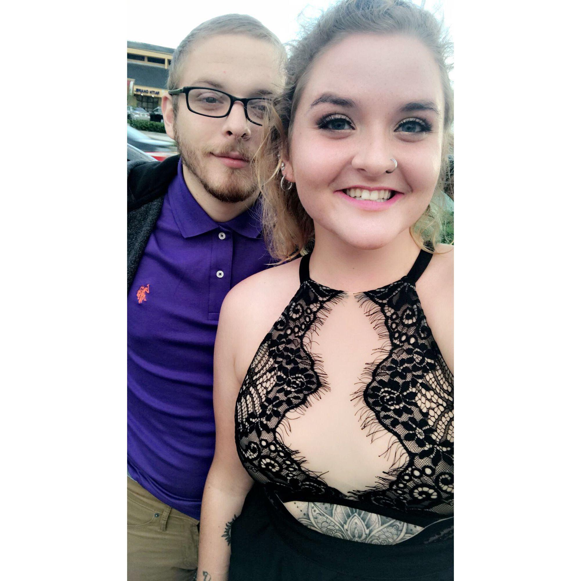 The night Tyler gave me "the first ring" at The Melting Pot.