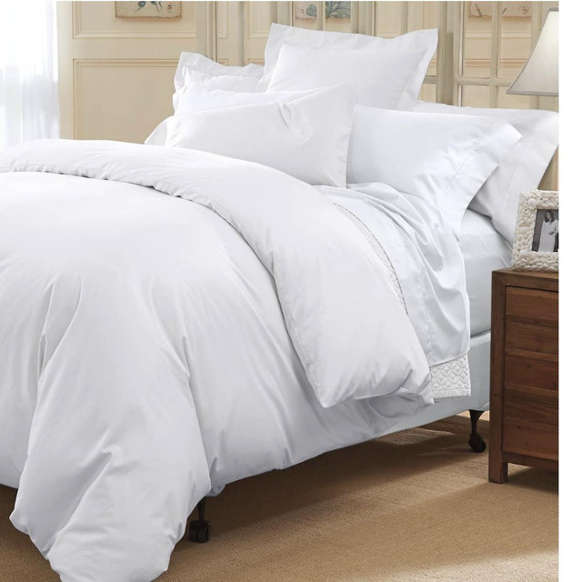 Cuddledown 400 Thread Count Solid Sateen Duvet Cover