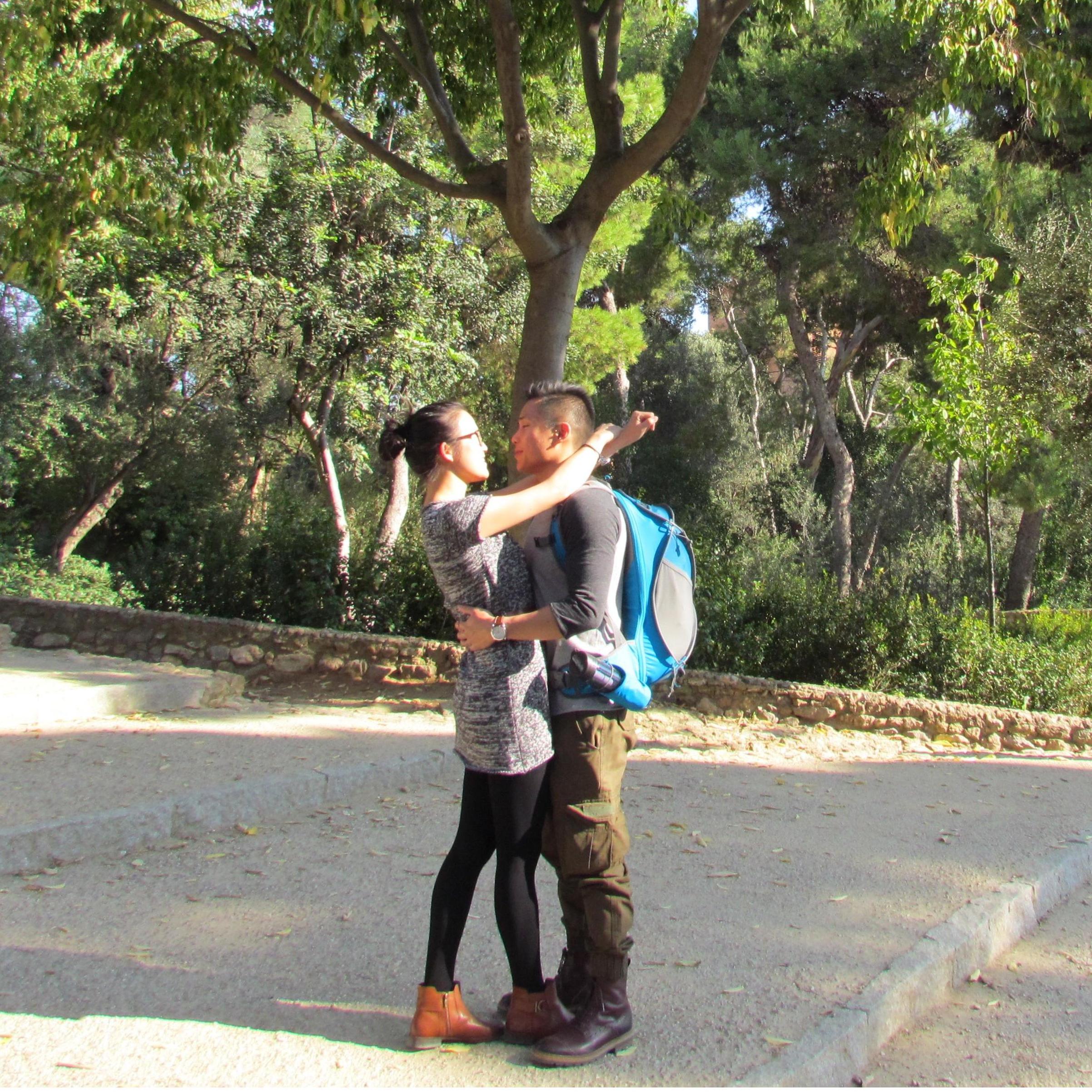 Our first day in Spain in 2016.