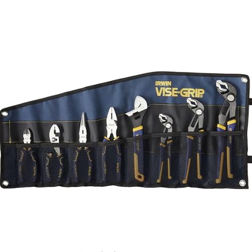 IRWIN Tools VISE-GRIP GrooveLock Pliers Set, 8 Piece, 2078712