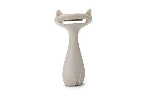 PELEG DESIGN CatPeeler Cute Vegetable Peeler, Cat Design Peeler for Potato Carrot Fruit, Kitchen Utensil Décor, White