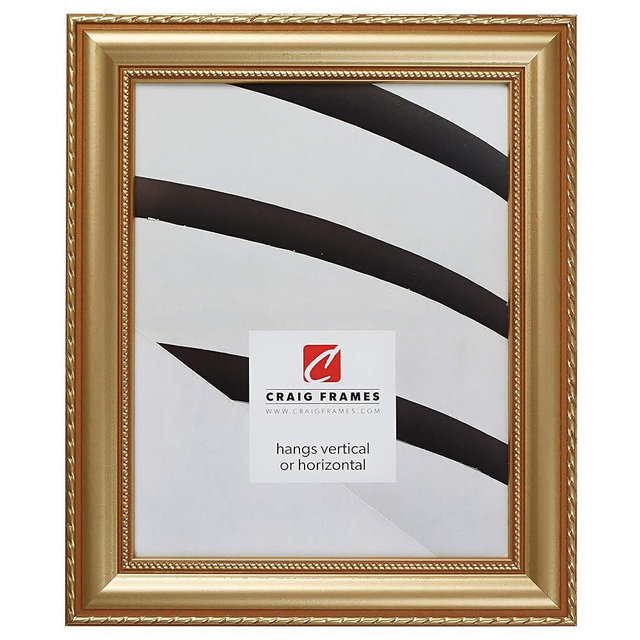 Craig Frames 24x36 Picture Frame, Victoria Ornate Gold Wood, Wall Hanging