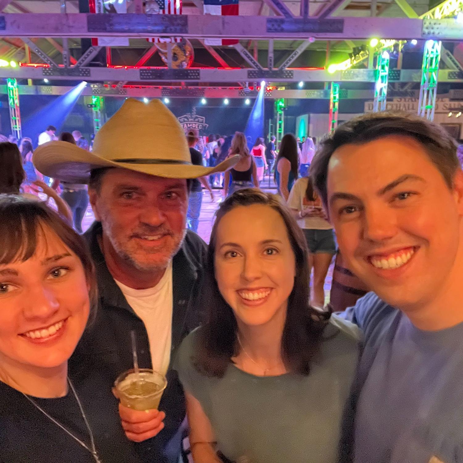 Line dancing with Woody and Therese