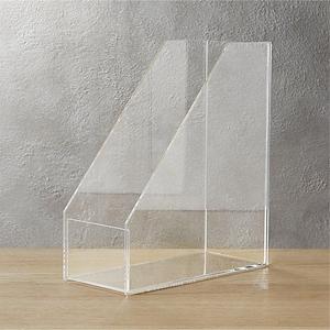 acrylic magazine holder