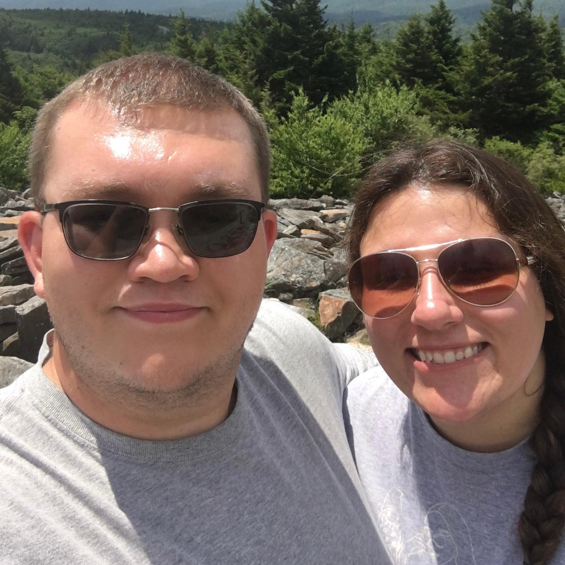 We love going on day trips- this was at the top of Spruce Knob, WV!