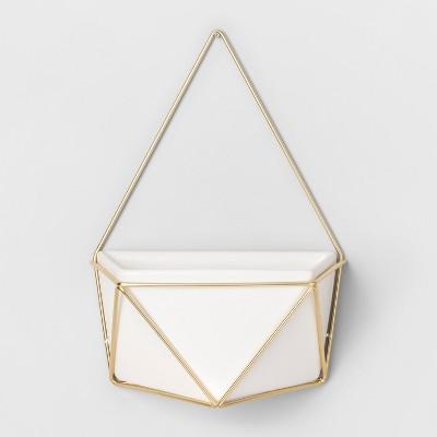 Succulent Wall Geometric Hanging White/Gold - Project 62™