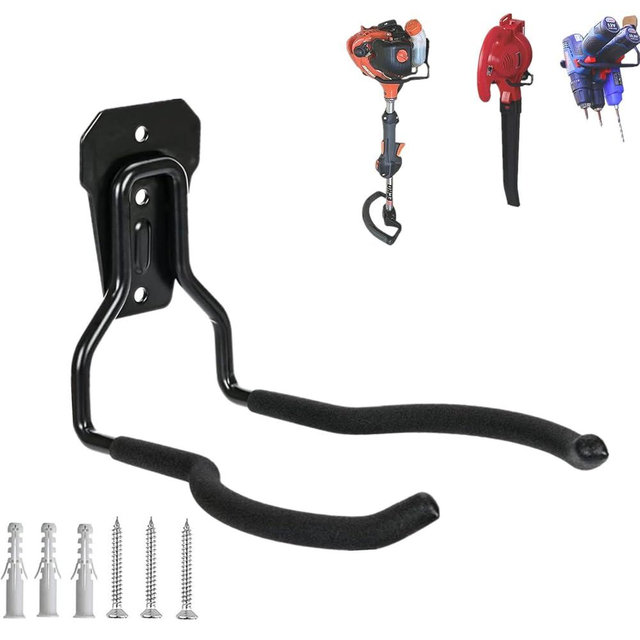 GS Alderaul Garden Power Tool Hanger, String Trimmer Bracket, Weedeater Hanger for Garage Wall, Weed Trimmer Wall Mount, Weed Wacker Storage Hook for Brush Cutter