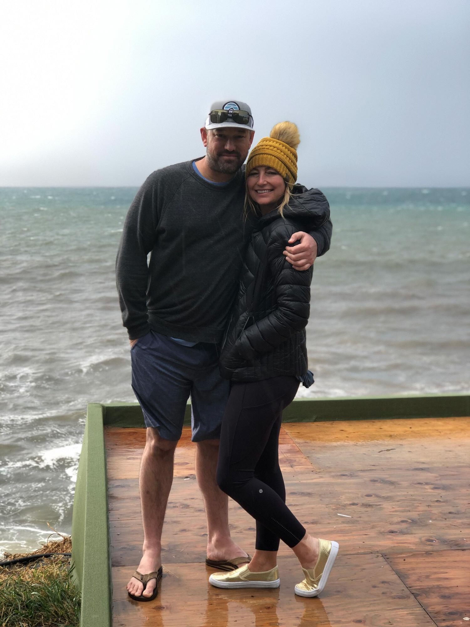 February 2, 2019: She thought they were just taking this photo. Seconds later, he was down on one knee!