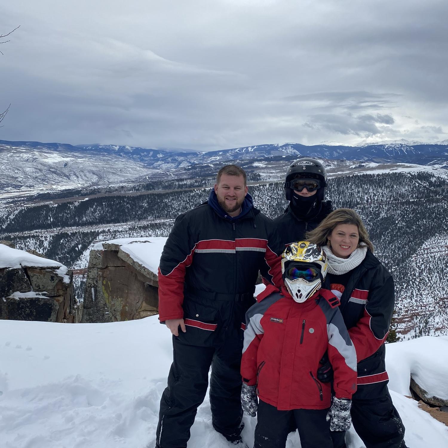 Snowmobiling in Colorado 2019.