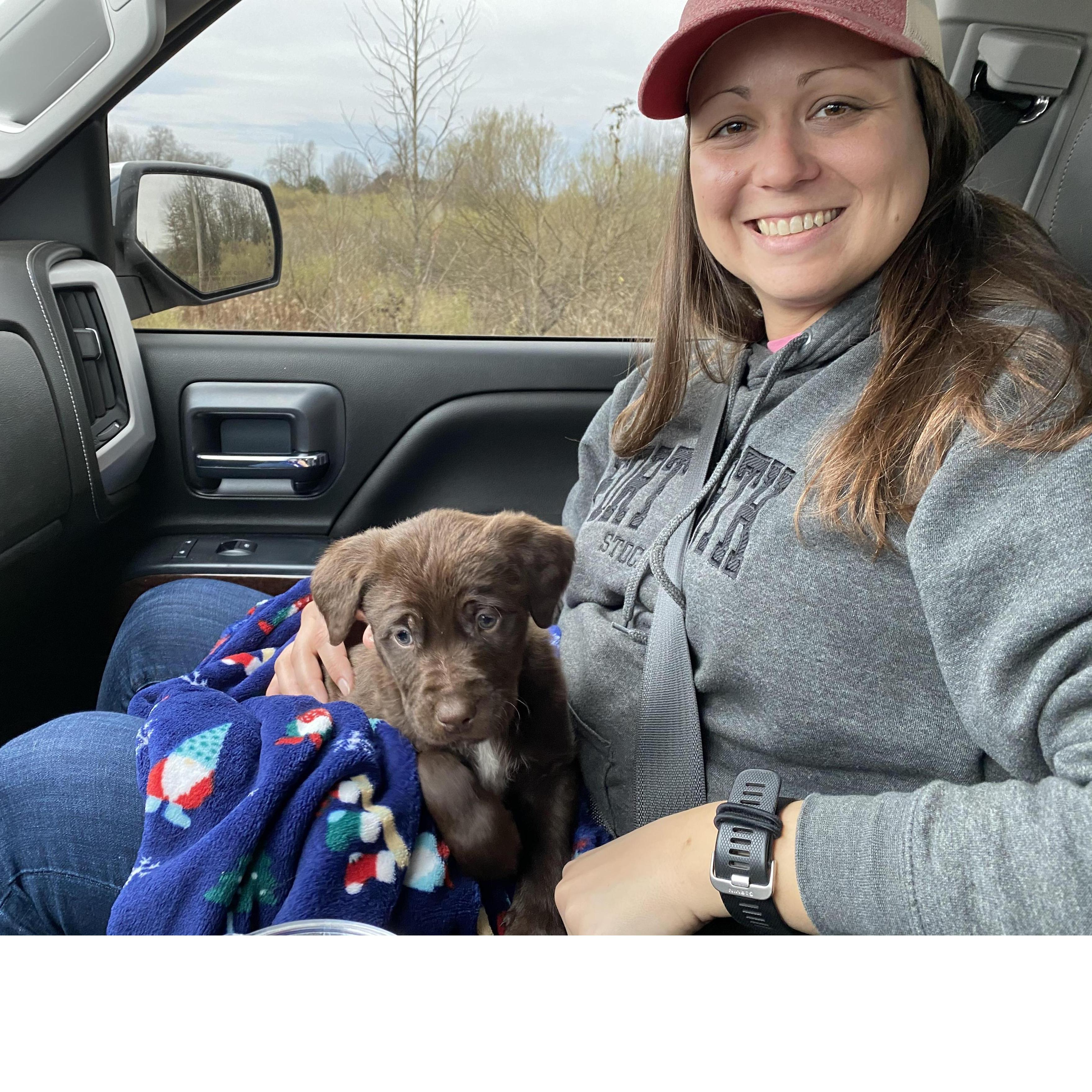 The day we picked Rudy up