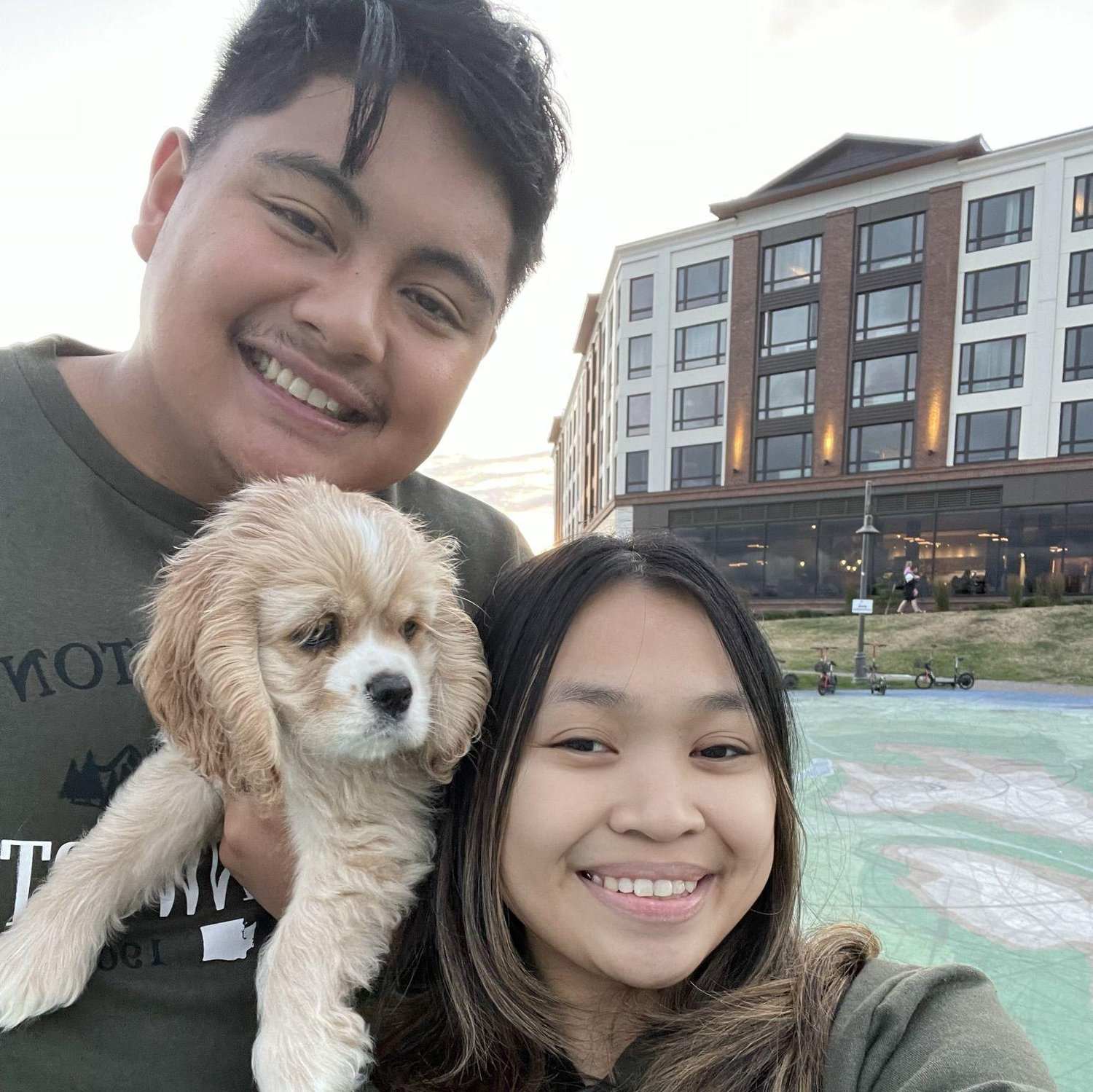 Moved to Washington to pursue our dream jobs and got our first dog Jax!!!