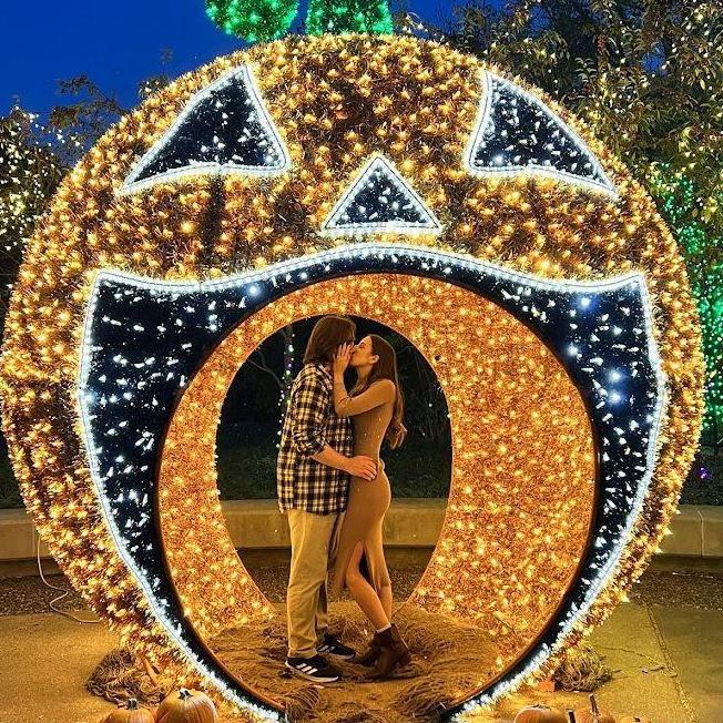 The night we got engaged at Boo at the Zoo!