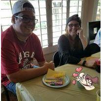 A photo Grandma Bette took at a family holiday dinner.