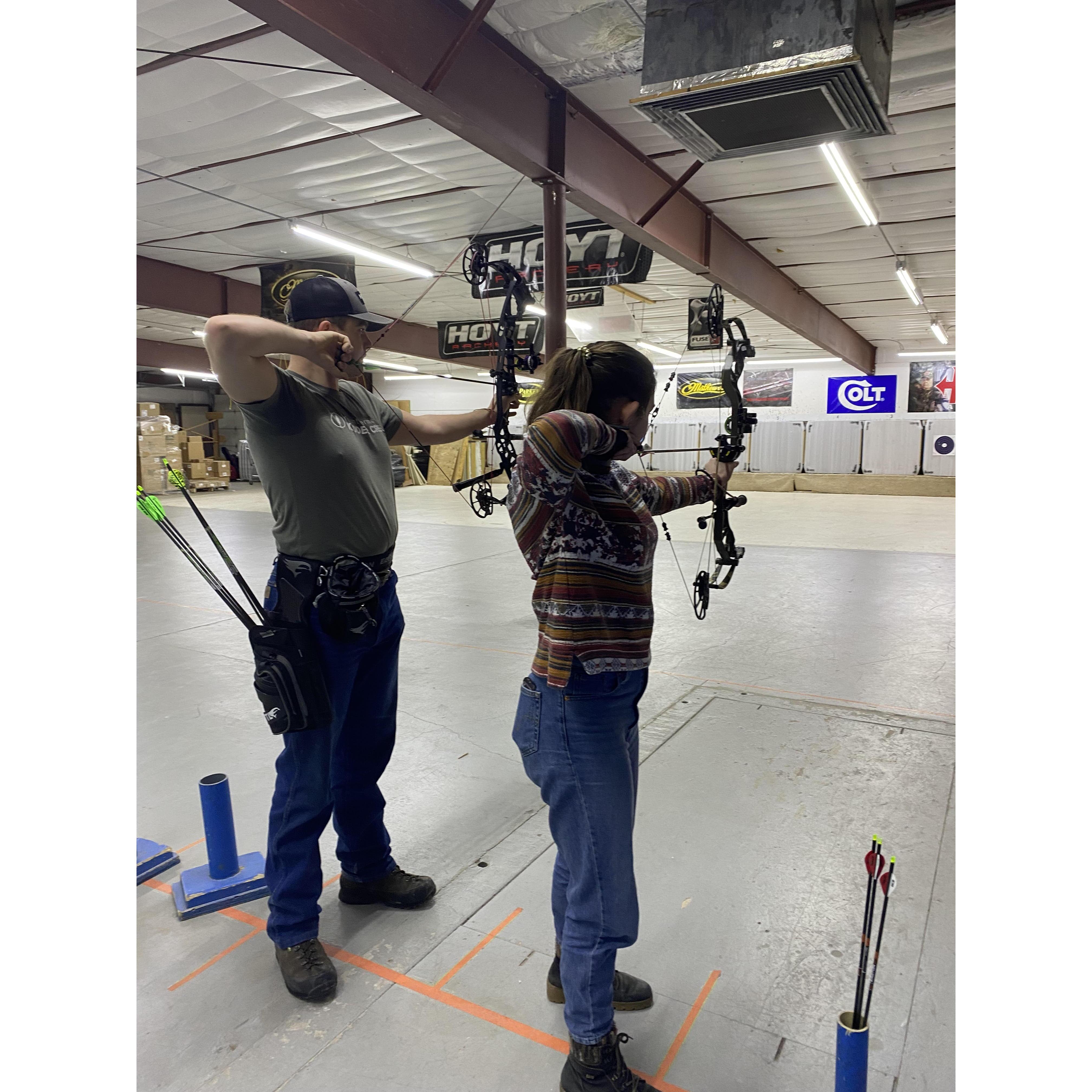 Shooting Archery Together