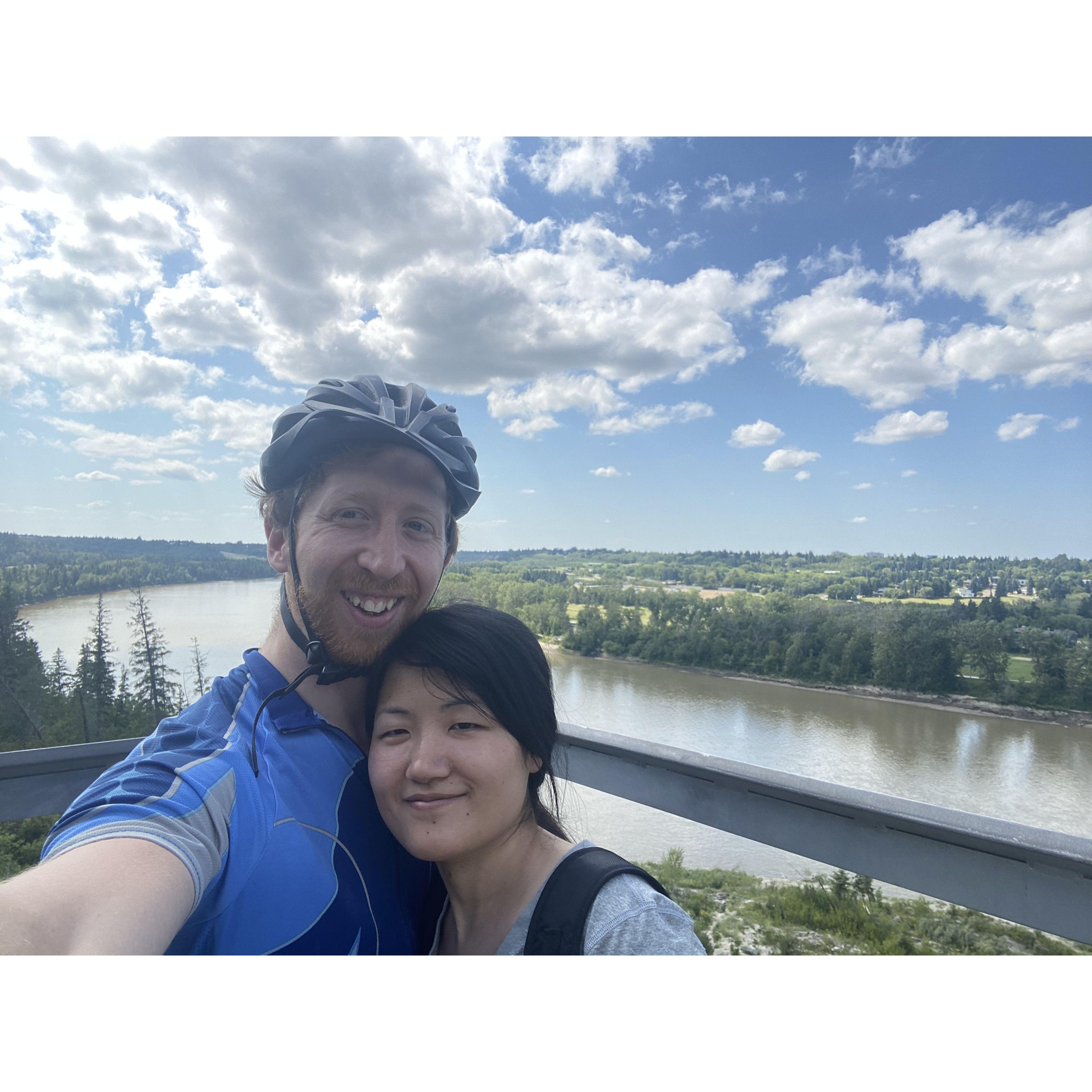 Biking in Edmonton