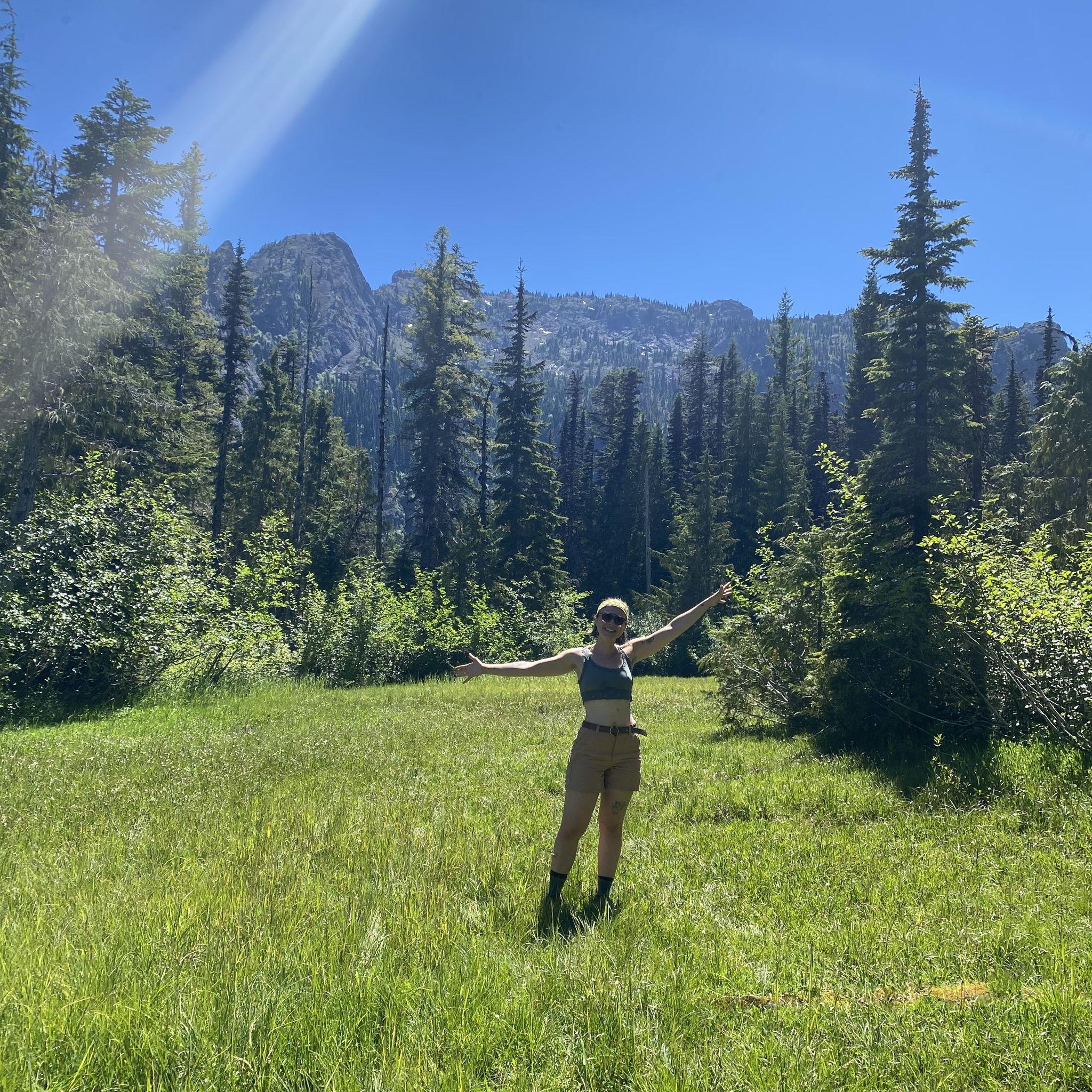 hiking together on the Olympic Peninsula