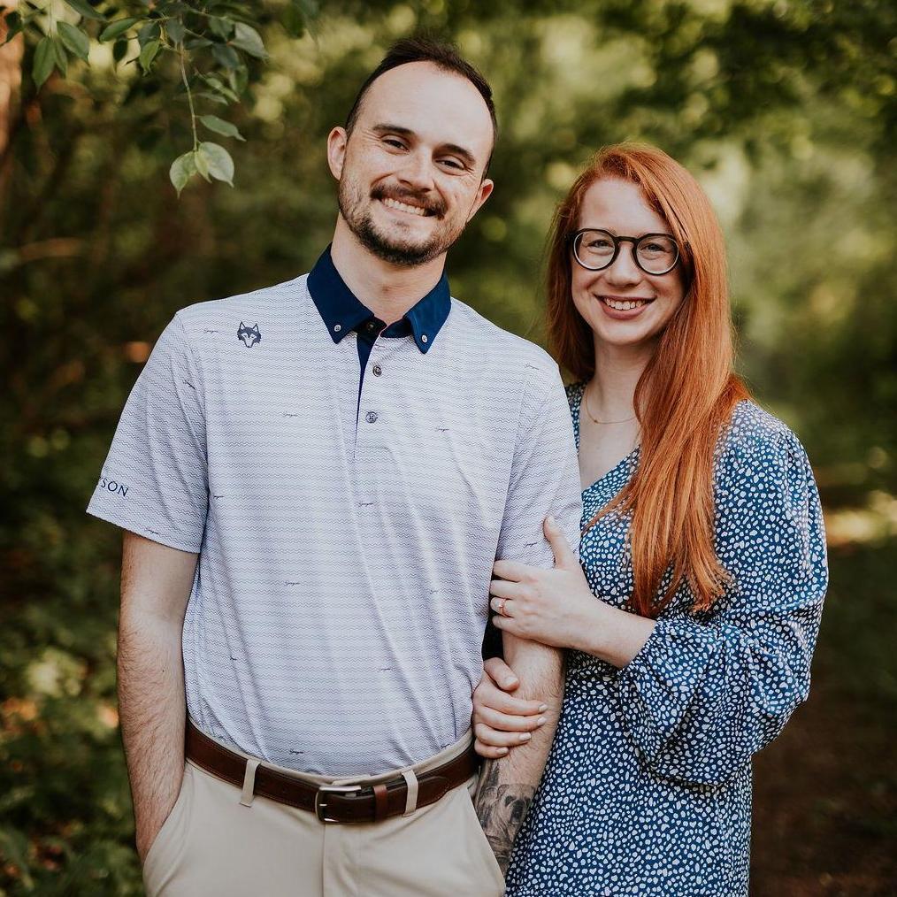 A favorite from our engagement photoshoot! Taken at Seven Bridges in South Milwaukee, WI. Photo credit: Liller Photo. 6.6.2025