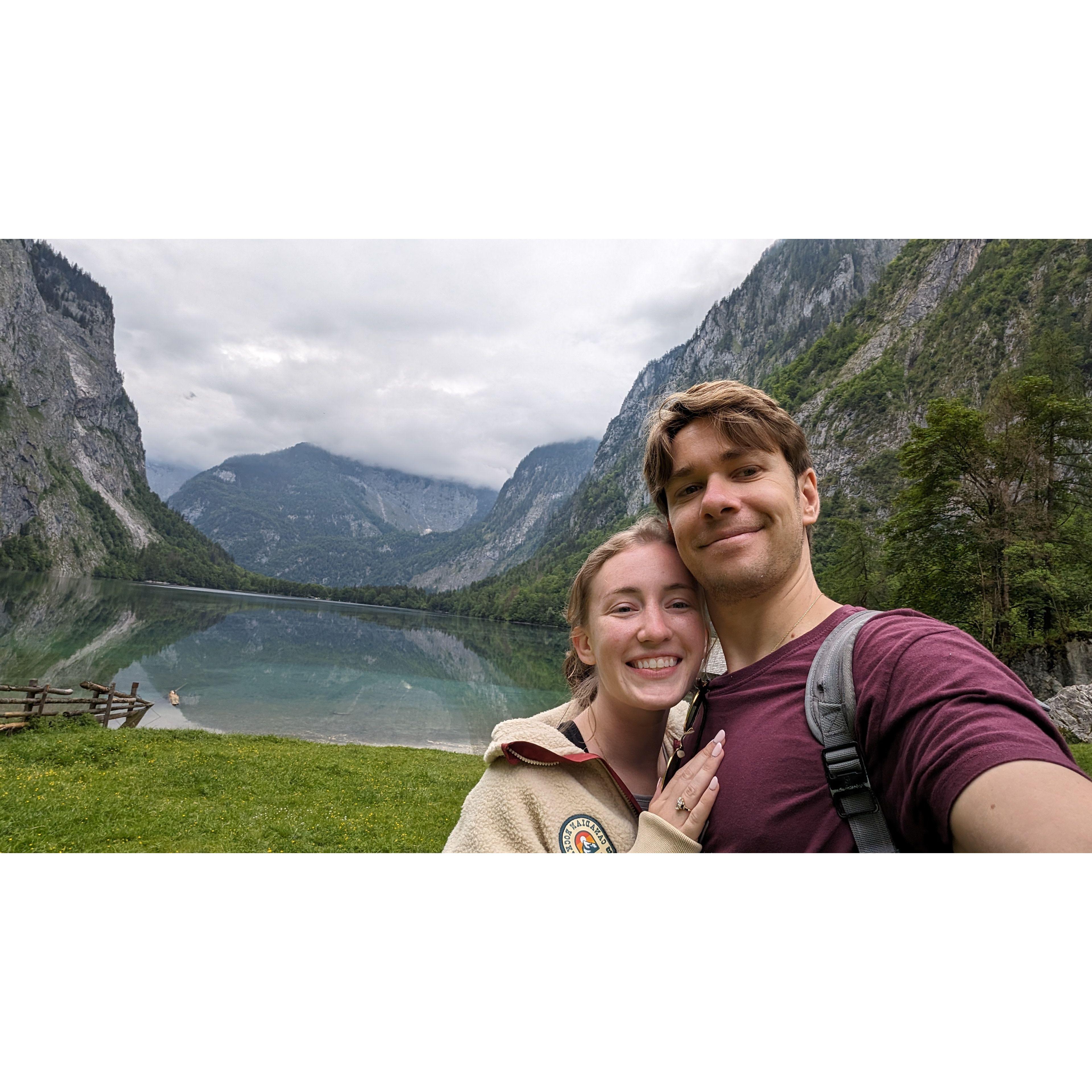 Celebrating her birthday in an spectacular way! By the german Alps!